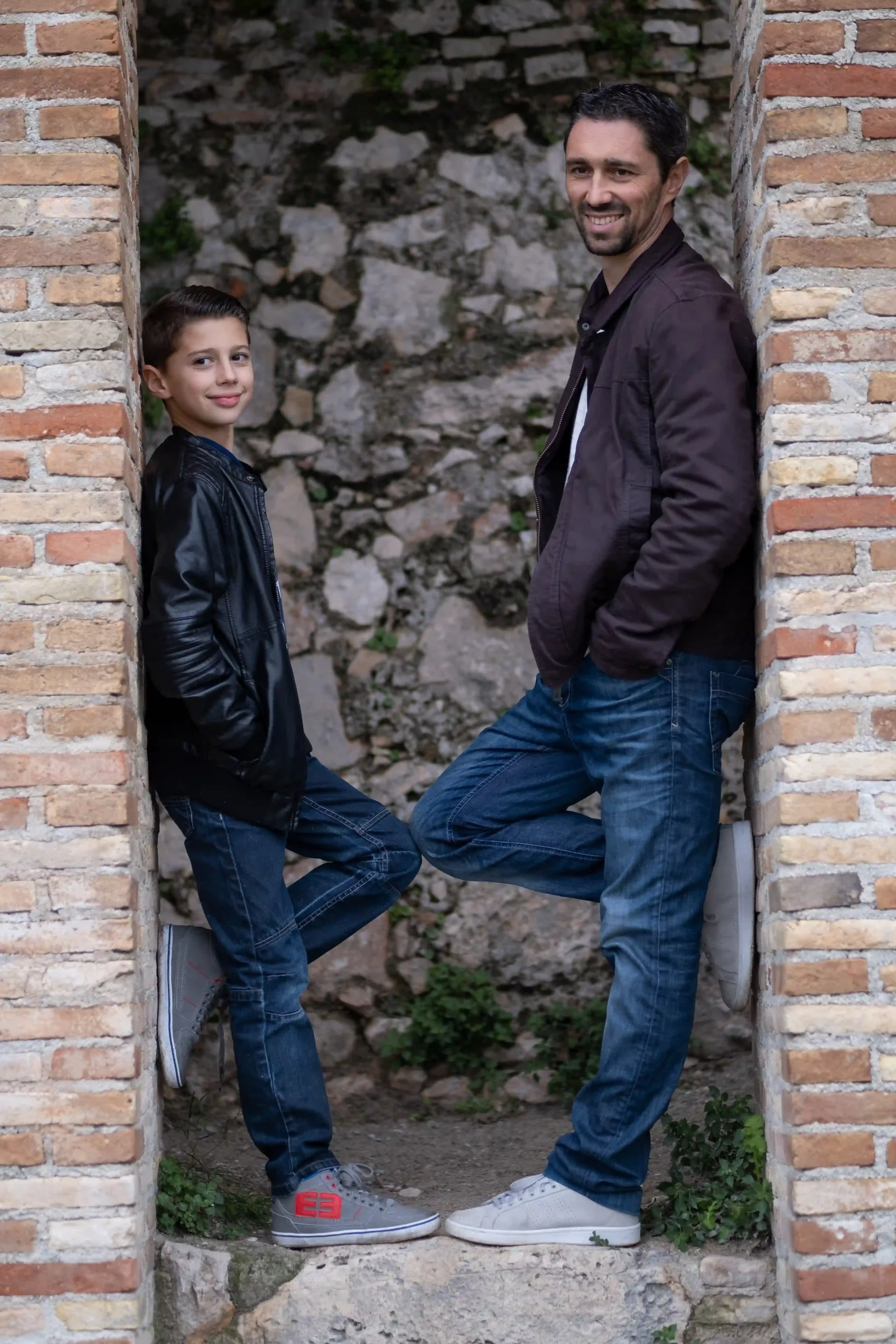 photo père fils à Nice