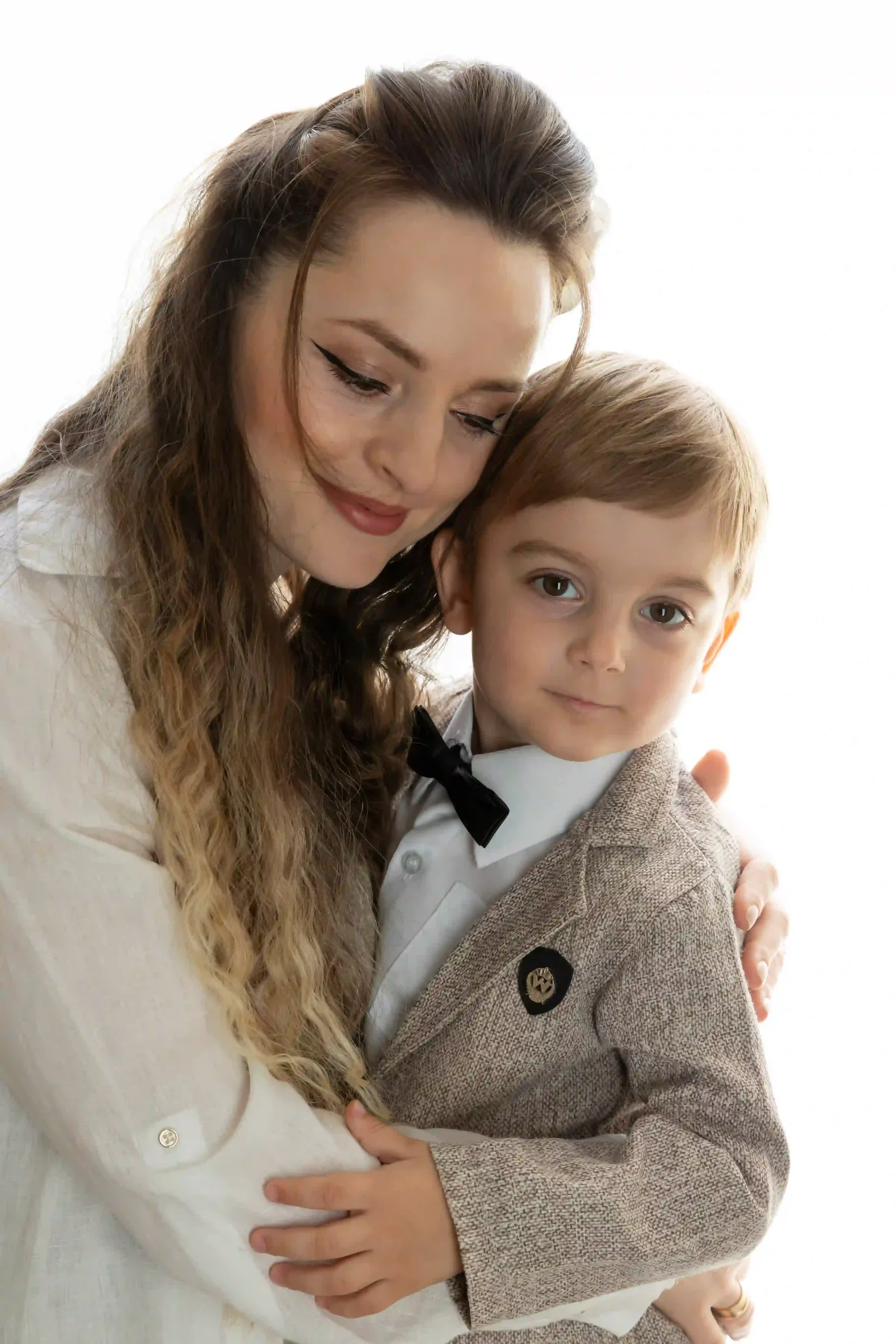 photo de famille, portrait d'une maman et de son fils